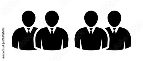 Symbol, ikona ludzi. Plik wektorowy.