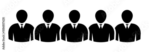 Symbol, ikona ludzi. Plik wektorowy.