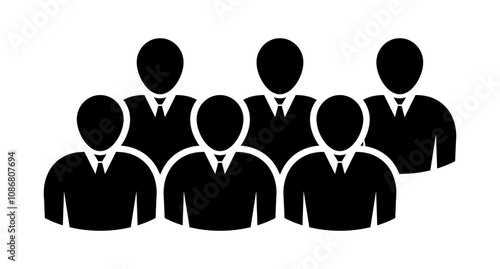 Symbol, ikona ludzi. Plik wektorowy.