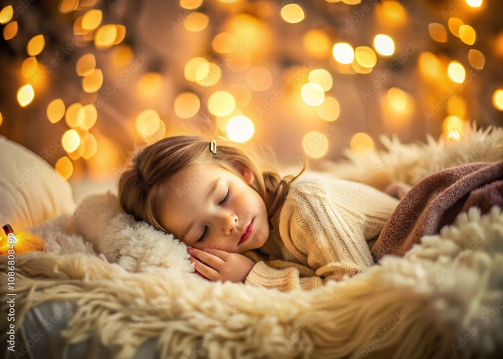Dreamy Tilt-Shift Photography of a Young Girl Sleeping Peacefully in a Cozy Bed Surrounded by Soft Pillows and Warm Blankets, Capturing a Serene and Whimsical Atmosphere in a Bedroom Scene Dreamy Tilt-Shift Photography of a Young Girl Sleeping Peacefully in a Cozy Bed Surrounded by Soft Pillows and Warm Blankets, Capturing a Serene and Whimsical Atmosphere in a Bedroom Scene