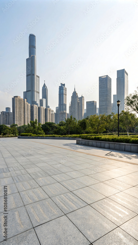 towering skyscrapers and streets towering skyscrapers and streets