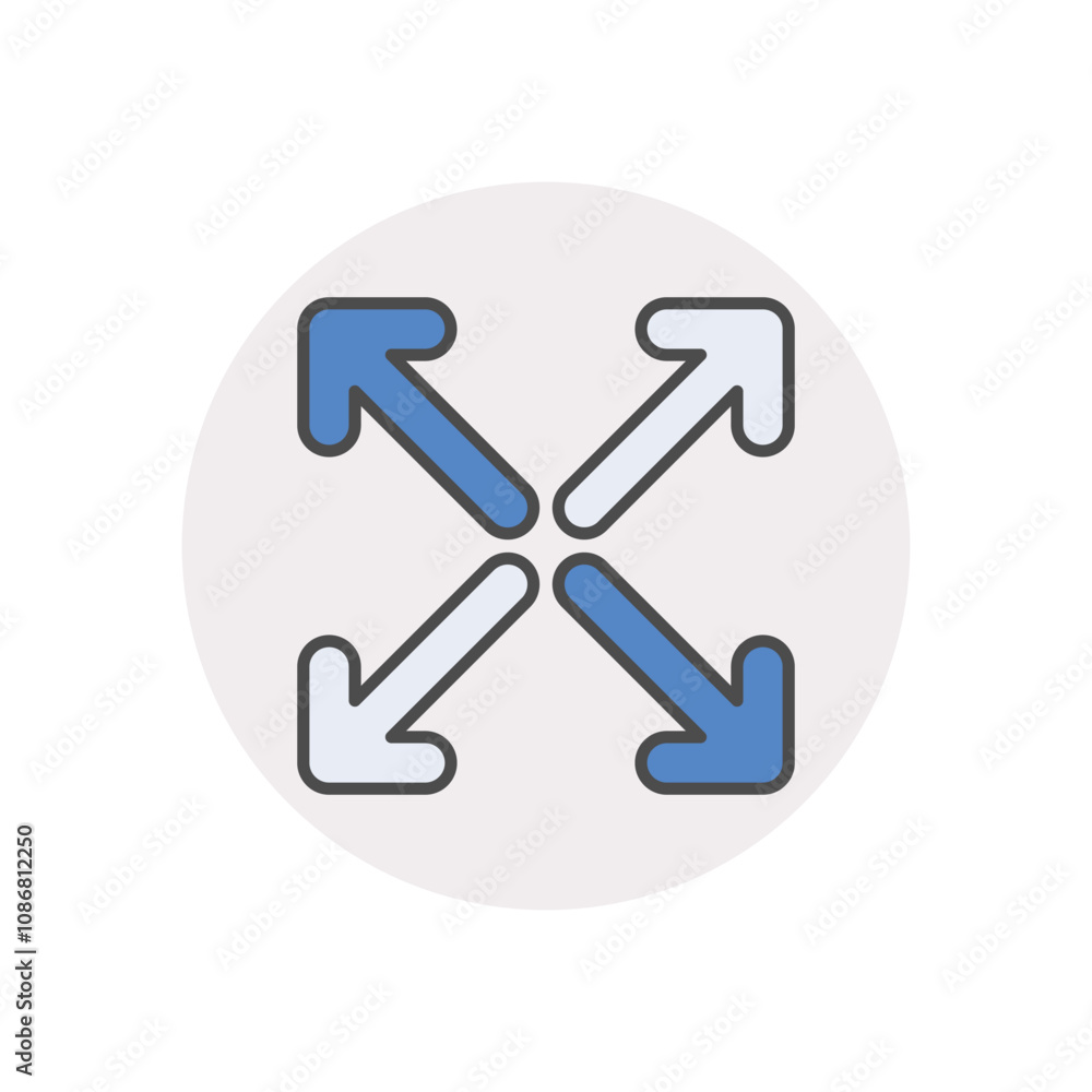 Full Screen vector icon stock illustration Full Screen vector icon stock illustration