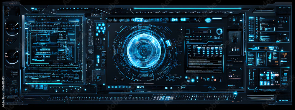 Fototapeta premium Digital Command Center