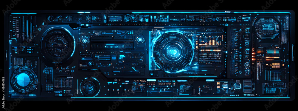 Fototapeta premium Digital Command Center