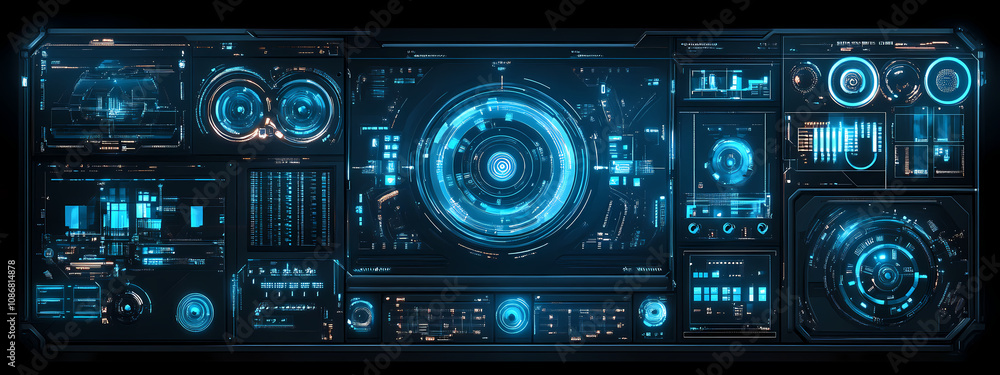 Fototapeta premium Digital Command Center