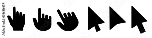 Click icon. Computer cursor icon