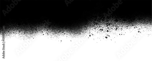 Abstract grunge rough edge header vector illustration