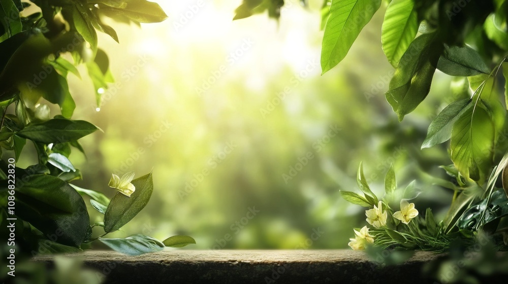 Naklejka premium nature background concept with copy space