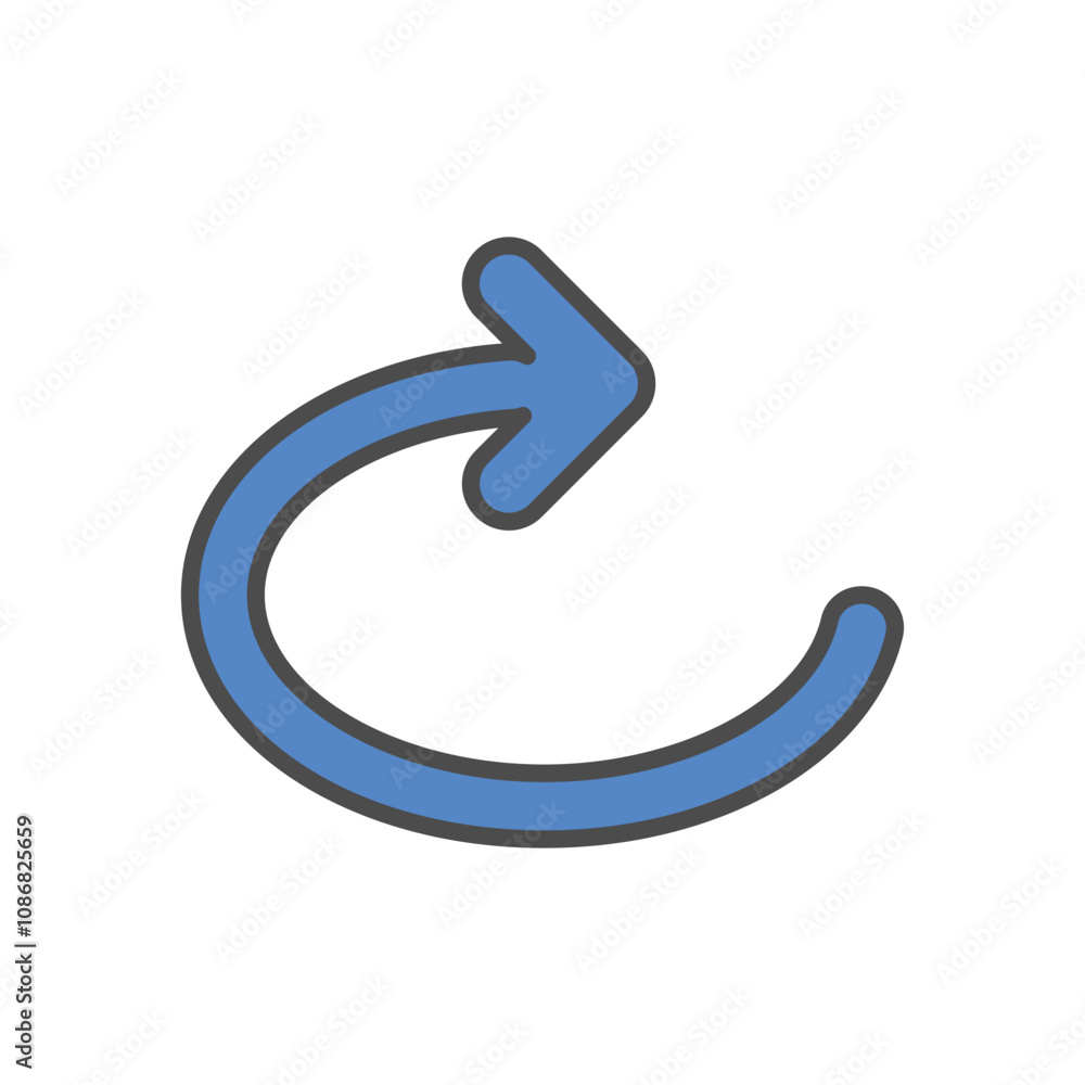 Repeat vector icon stock illustration Repeat vector icon stock illustration