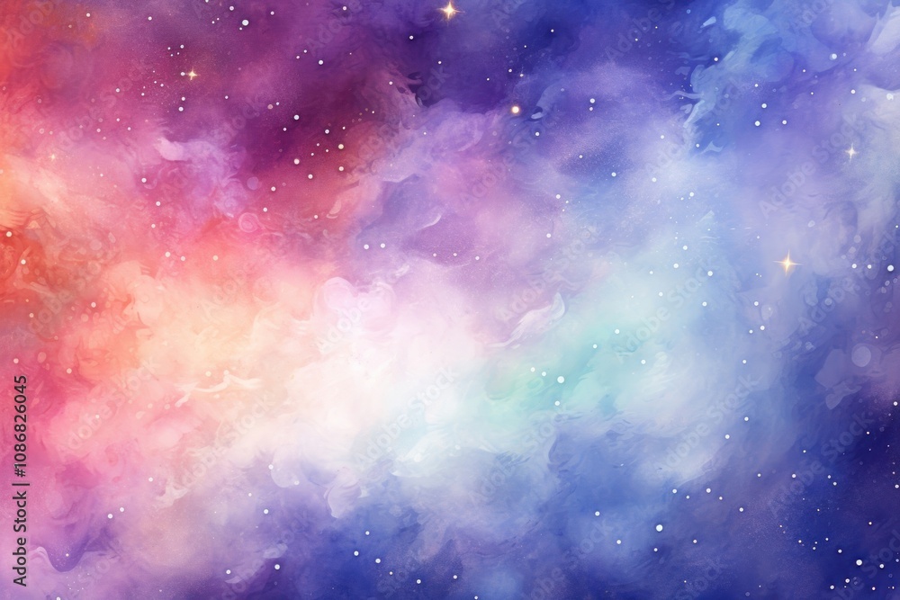 Naklejka premium Metaverse in Watercolor style backgrounds astronomy universe.