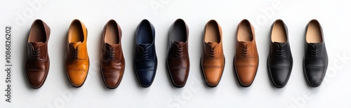 Elegant Men's Leather Dress Shoes in Various Colors