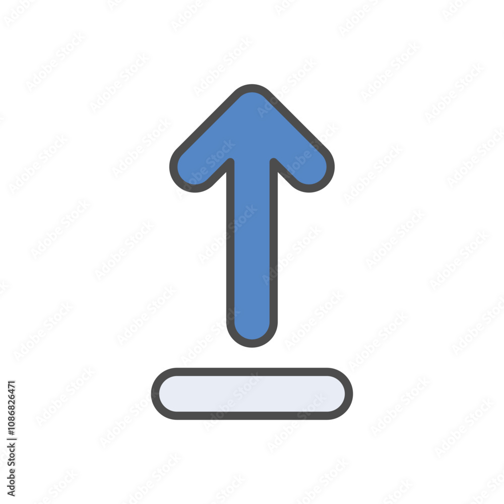 Upload vector icon stock illustration Upload vector icon stock illustration