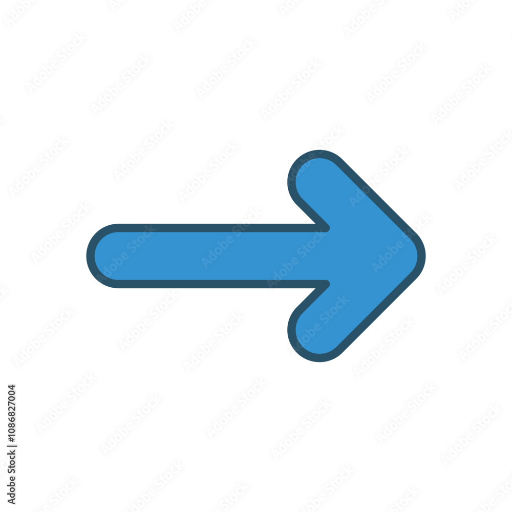 Right Arrow vector icon stock illustration Right Arrow vector icon stock illustration
