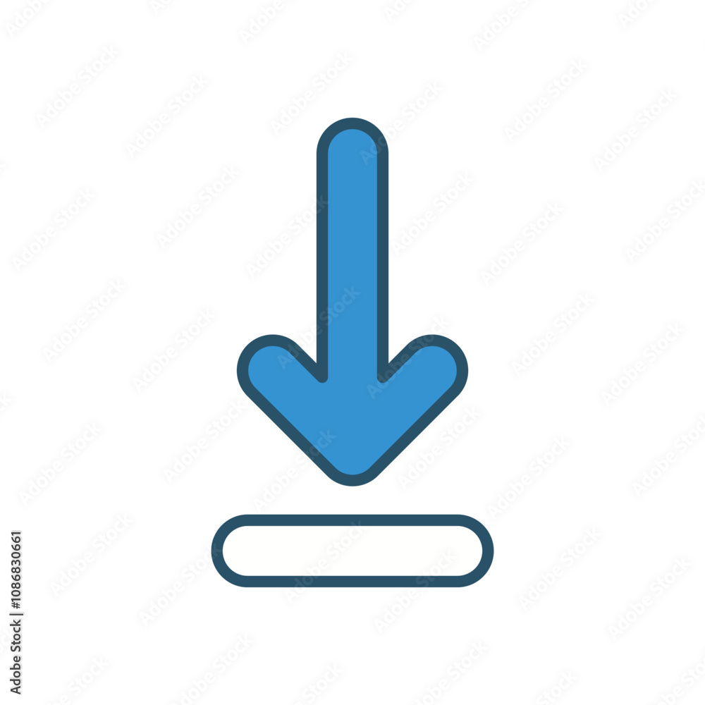Download vector icon stock illustration Download vector icon stock illustration
