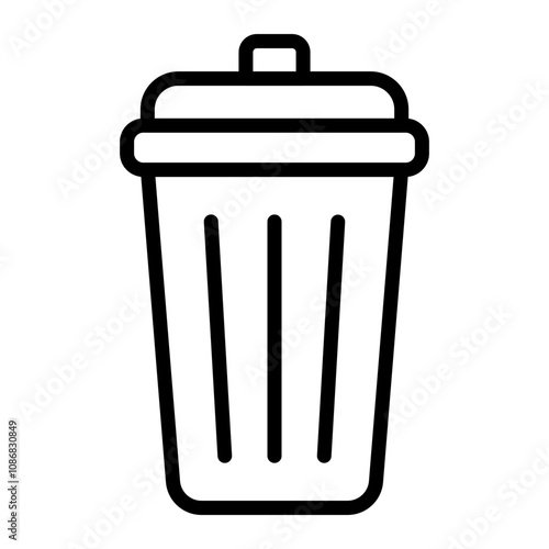 Delete Vector Line Icon Design