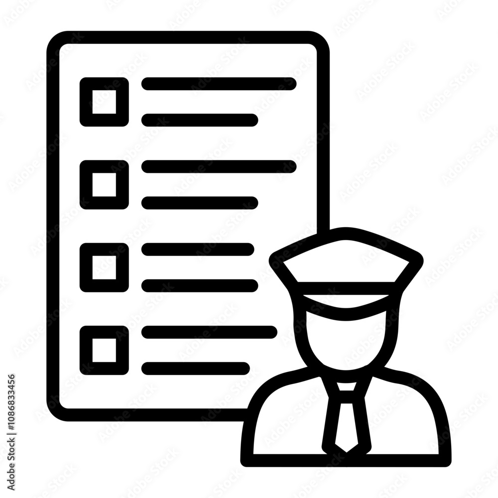Customers Clearance Vector Line Icon Design Customers Clearance Vector Line Icon Design