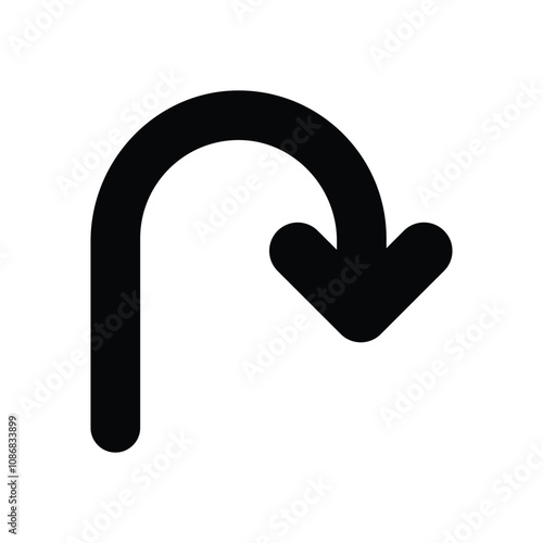 Return vector icon stock illustration