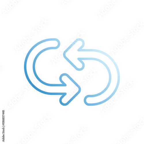 Repeat vector icon stock illustration