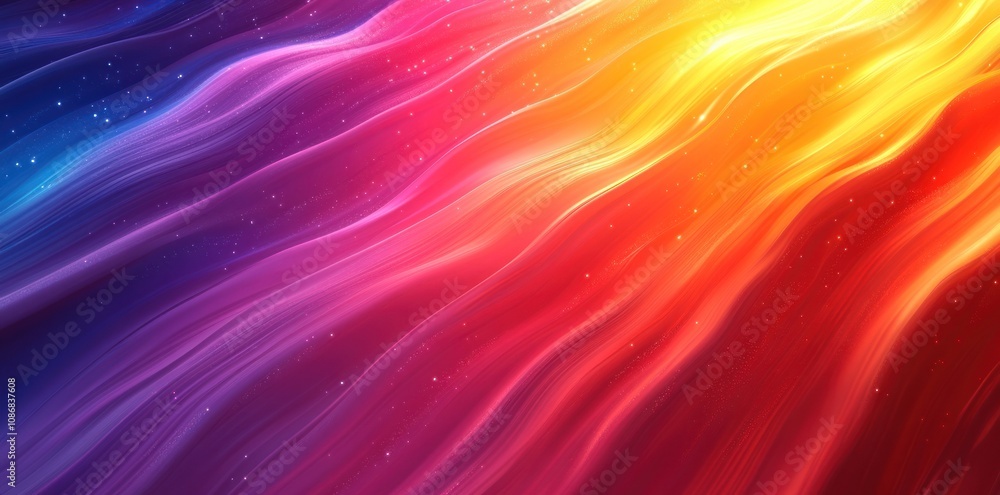 Abstract Gradient Background with Diagonal Flowing Lines and Glimmering Stars Abstract Gradient Background with Diagonal Flowing Lines and Glimmering Stars