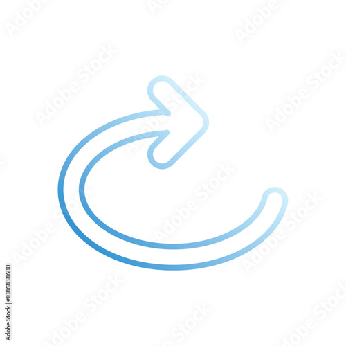 Repeat vector icon stock illustration