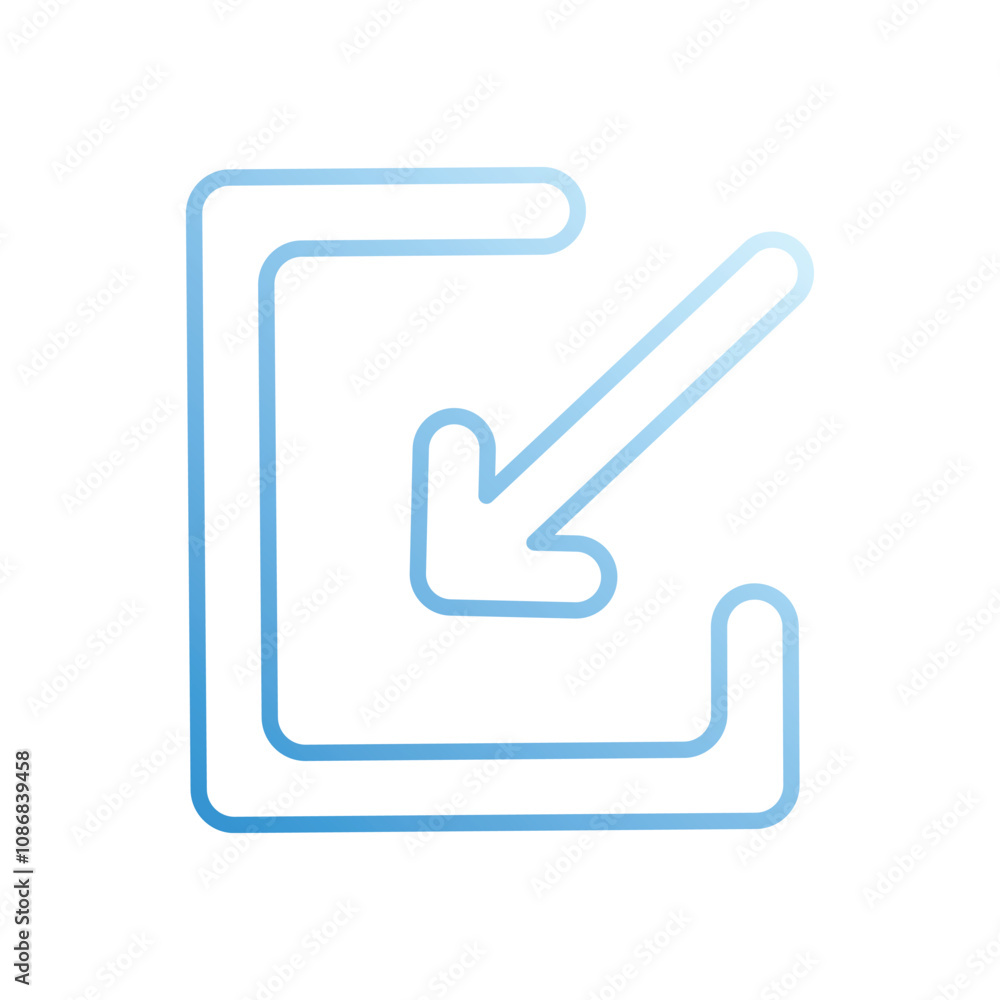 Minimize vector icon stock illustration Minimize vector icon stock illustration