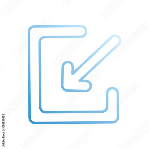 Minimize vector icon stock illustration