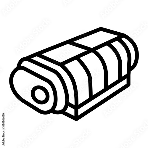 Supercharger Vector Line Icon Design