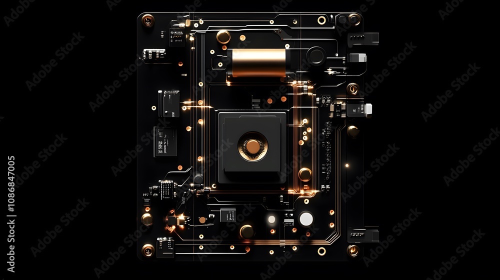 Fototapeta premium electronic circuit board 3