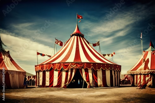 vintage circus step into the big top with a vintage circus theme photo