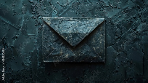 An envelope, representing email.