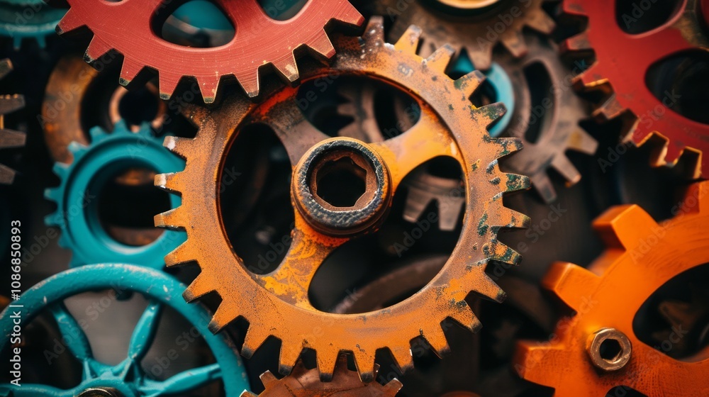 Gears, representing settings, configuration, or process management.