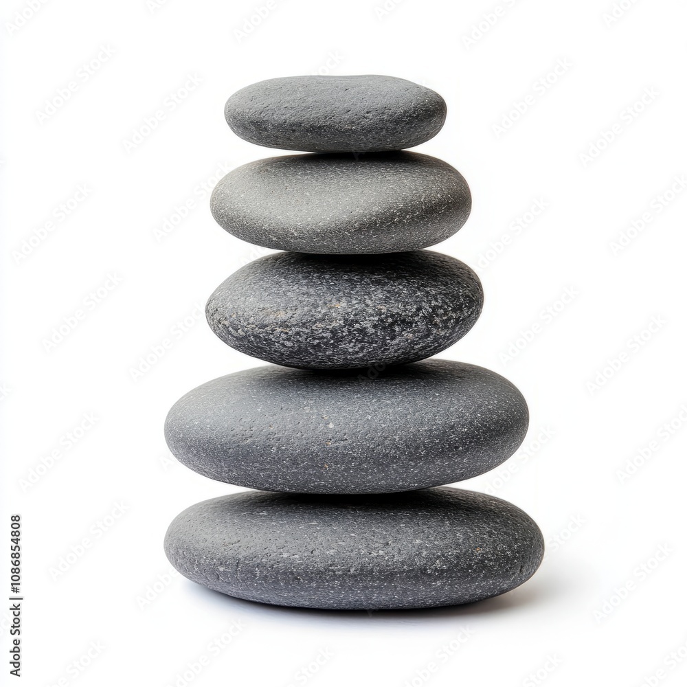 Zen stone, stack stone isolated on white background Zen stone, stack stone isolated on white background