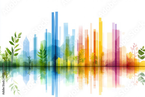 Financial Abstract Background