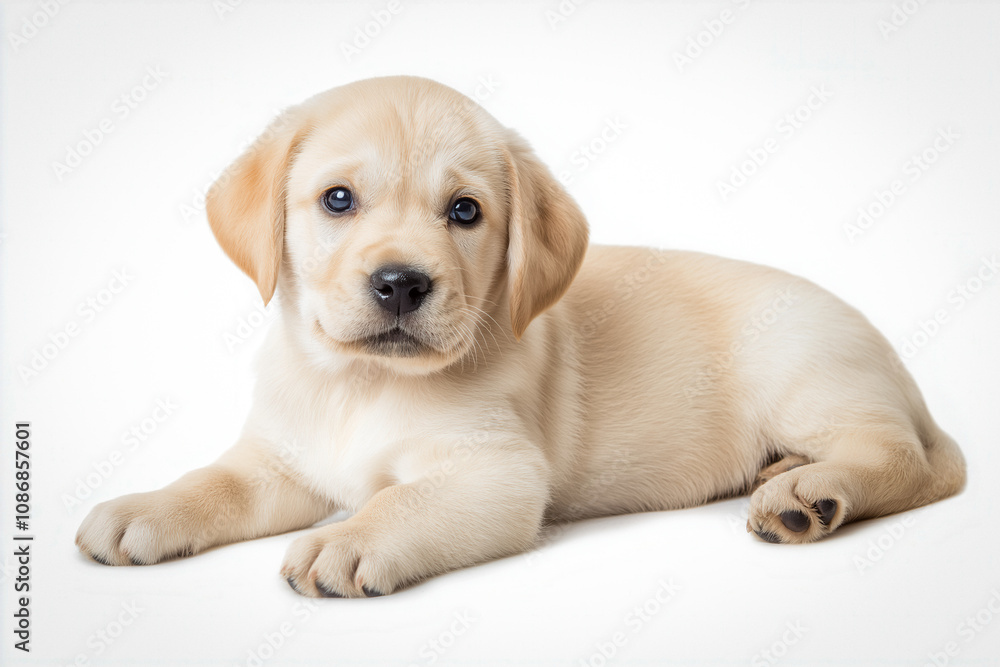 Labrador puppy isolated Labrador puppy isolated