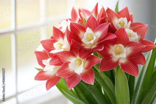 Orchid On White Background