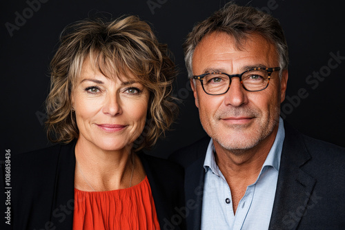 Parents On White Background