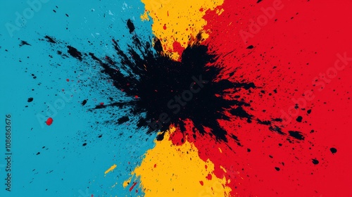 Dynamic Comic-Con poster with characters leaping off the page, powerful typography, explosive design