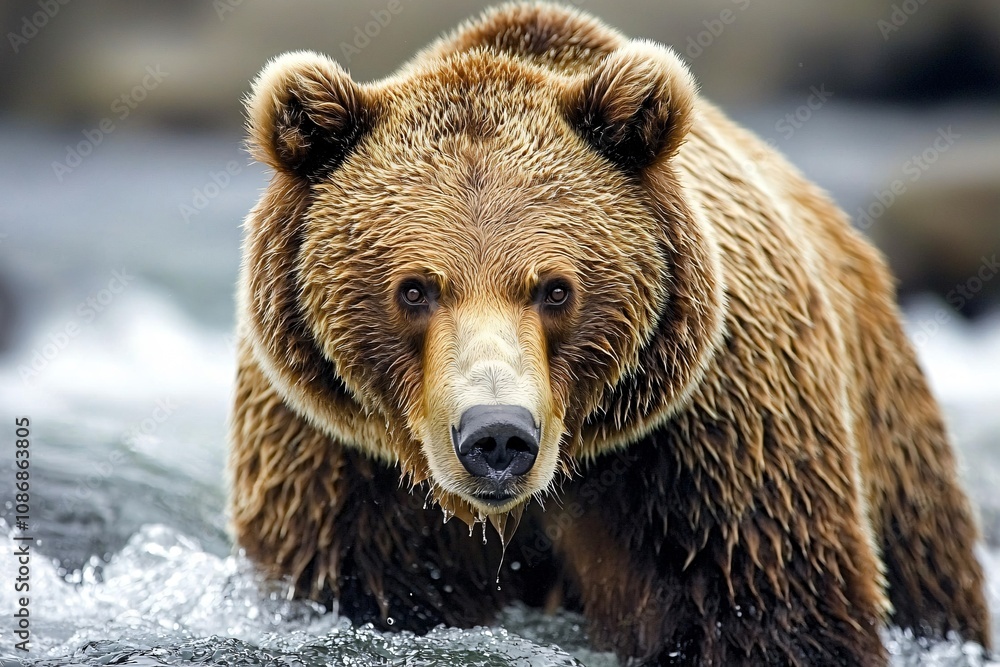 A Majestic Brown Bear in its Natural Habitat A Majestic Brown Bear in its Natural Habitat