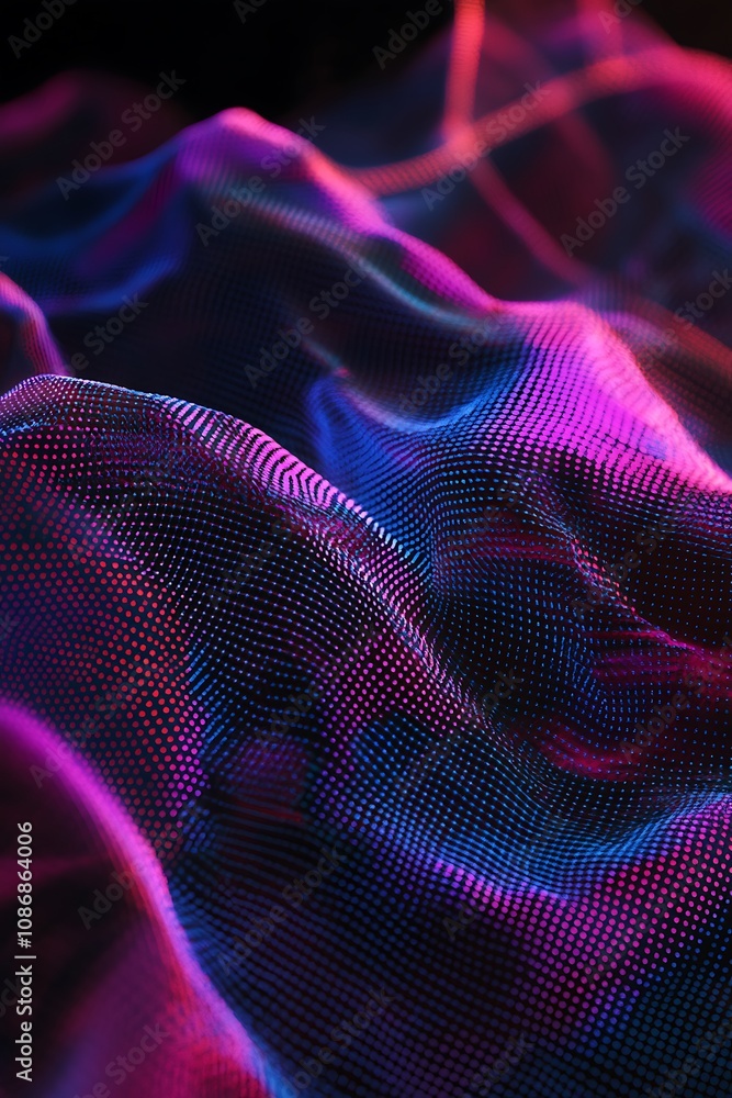 Abstract Representation of Waves and Flow with Colorful Patterns in Pink and Blue Shades, Suitable for Digital Art, Backgrounds, and Creative Designs Abstract Representation of Waves and Flow with Colorful Patterns in Pink and Blue Shades, Suitable for Digital Art, Backgrounds, and Creative Designs