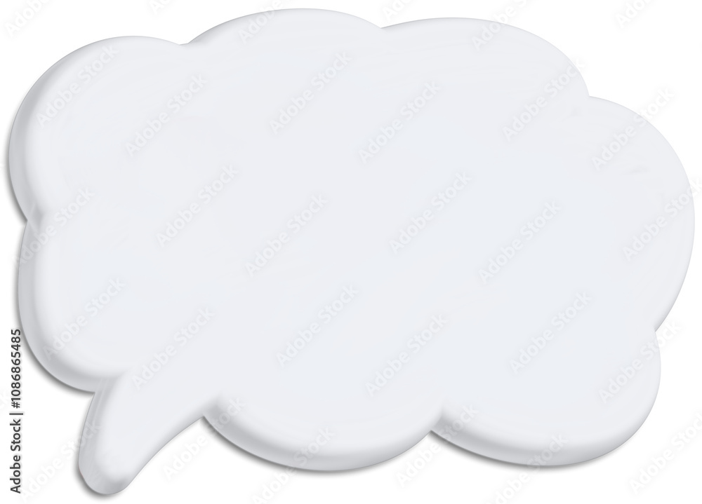3D white text box illustration 3D white text box illustration