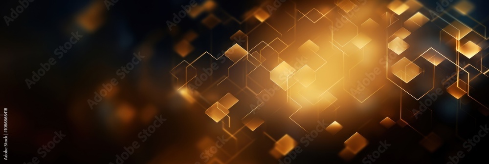 Obraz premium Geometric gold background abstract pattern light.