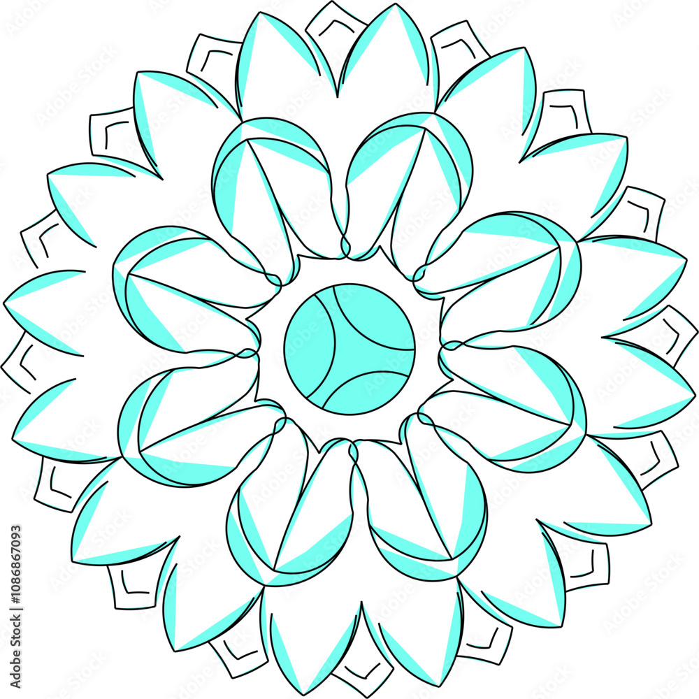Vector sketch illustration of the silhouette of a classic ethnic vintage traditional floral ornament design for completeness of the image Vector sketch illustration of the silhouette of a classic ethnic vintage traditional floral ornament design for completeness of the image