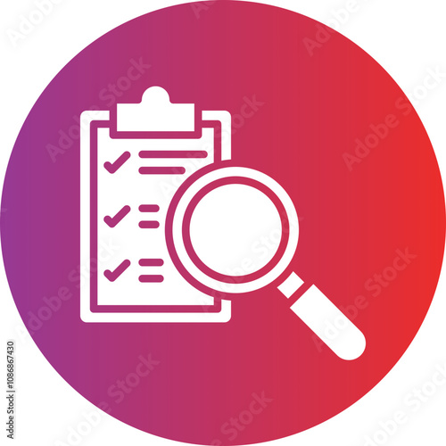 Survey Search Icon Style