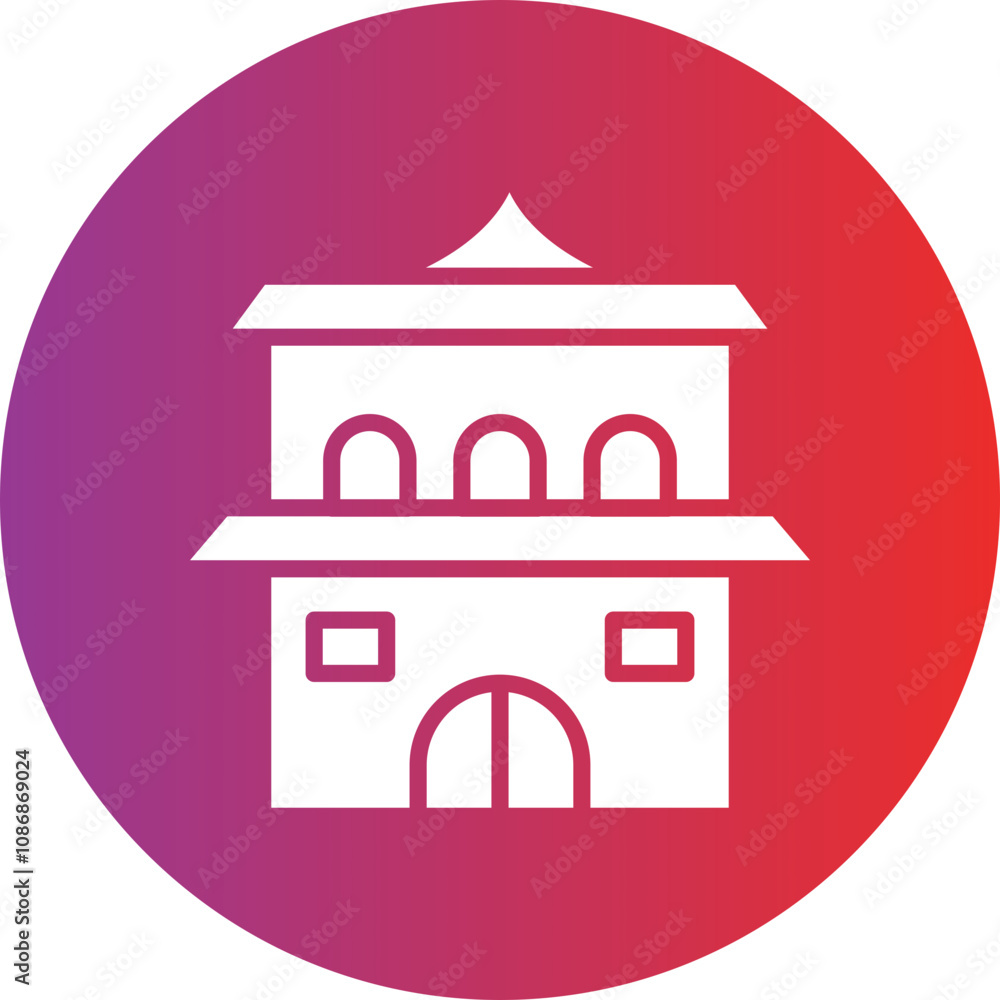 Matsumoto Castle Icon Style Matsumoto Castle Icon Style