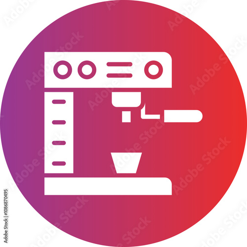 Coffee Machine Icon Style