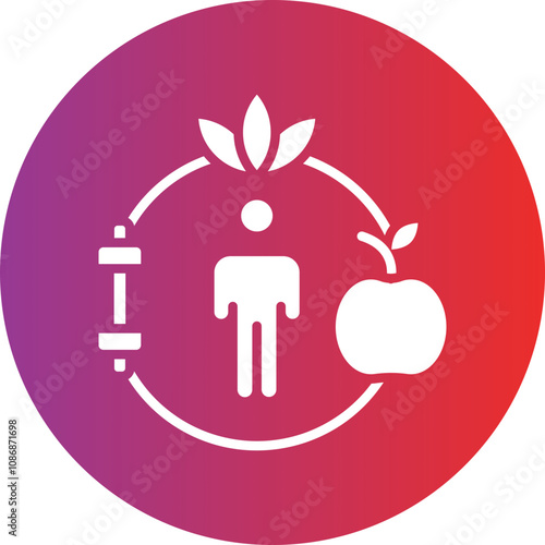 Healthy Lifestyle Icon Style