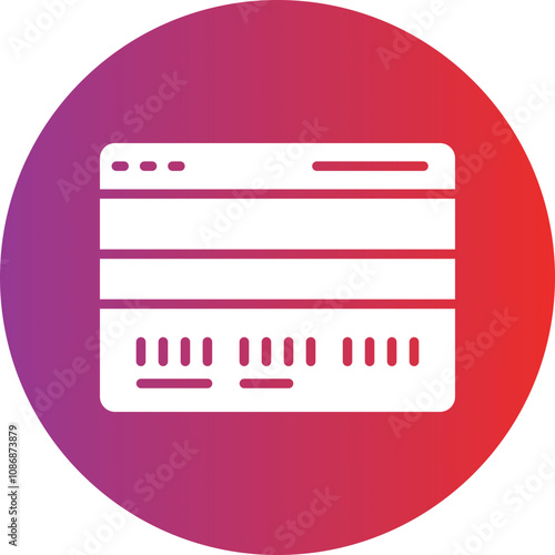 Credit Card Installment Icon Style