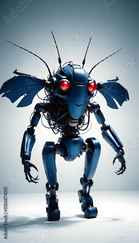 Titan Robotic insect in studio with copy space photo