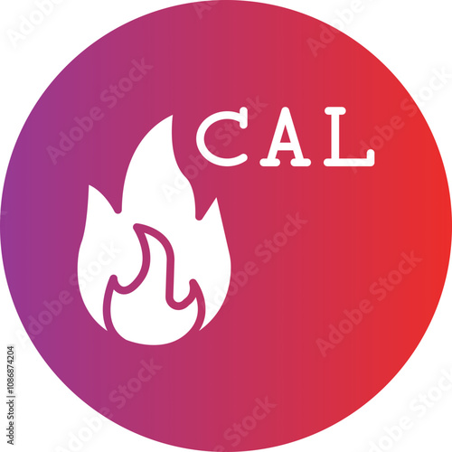 Burning Calories Icon Style