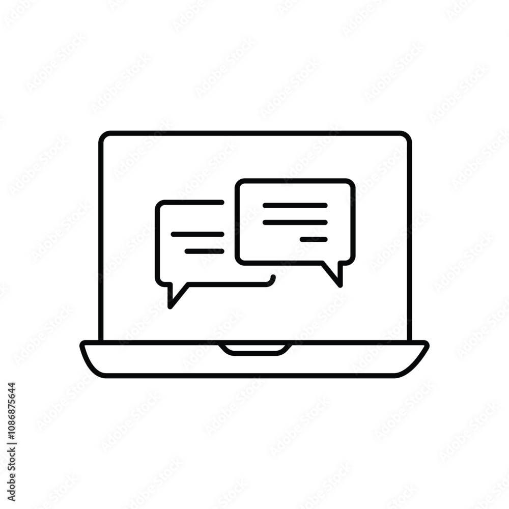 Speaking icon. Dialogue, chat, speech bubble symbol Speaking icon. Dialogue, chat, speech bubble symbol